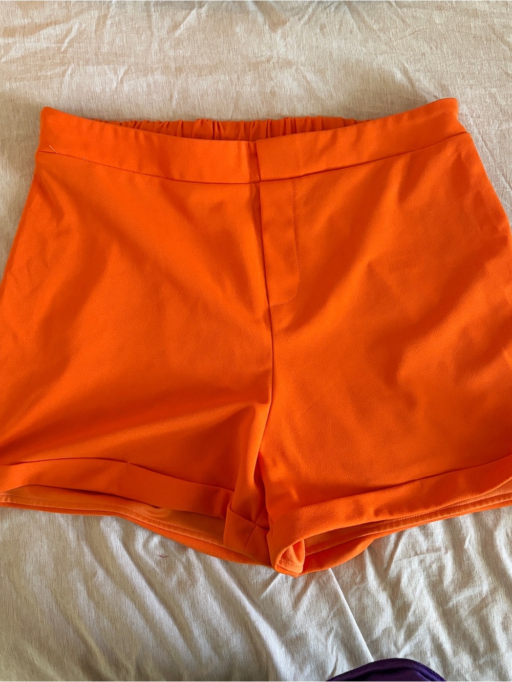SHEIN Bright Orange High Waist Tailored Shorts